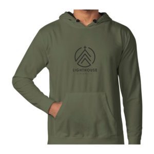 Green Pullover Hoodie Front