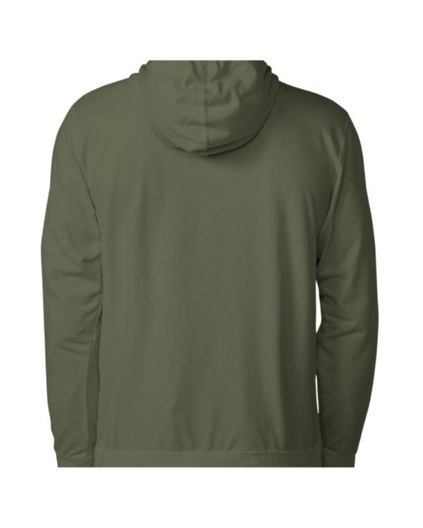 Green Pullover Hoodie Back